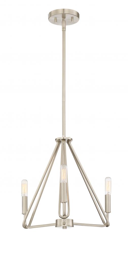 Uptown 16" 3-Light Chandelier